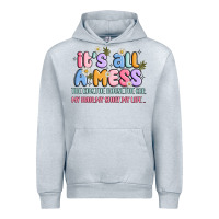 Heather Grey its all a mess Urban Hoodie - JahusDesignShop