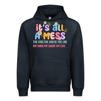Navy its all a mess Urban Hoodie - JahusDesignShop