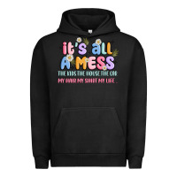 Pigment Black its all a mess Urban Hoodie - JahusDesignShop