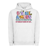 Pigment Lunar Rock its all a mess Urban Hoodie - JahusDesignShop