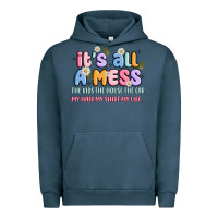 Pigment Midnight Navy its all a mess Urban Hoodie - JahusDesignShop