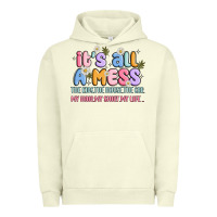 Pigment Pistachio its all a mess Urban Hoodie - JahusDesignShop