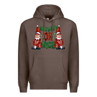 Coffee Naughty or nice christmas elfs Premium Hoodie - FaDigitalArtStudio