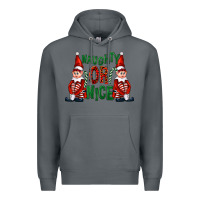Rock Naughty or nice christmas elfs Premium Hoodie - FaDigitalArtStudio