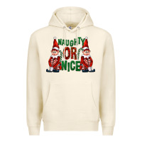 Tofu Naughty or nice christmas elfs Premium Hoodie - FaDigitalArtStudio