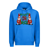 True Royal Naughty or nice christmas elfs Premium Hoodie - FaDigitalArtStudio