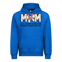 Cobalt mom she is clothed in gratitude counting blessings Urban Hoodie - JahusDesignShop