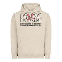 Pigment French Oak mom she is clothed in gratitude counting blessings Urban Hoodie - JahusDesignShop