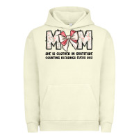 Pigment Pistachio mom she is clothed in gratitude counting blessings Urban Hoodie - JahusDesignShop