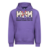 Tulip mom she is clothed in gratitude counting blessings Urban Hoodie - JahusDesignShop
