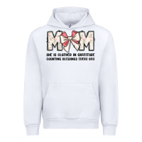 White mom she is clothed in gratitude counting blessings Urban Hoodie - JahusDesignShop