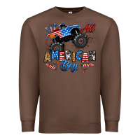 Chestnut fourth of july monster truck all american boy Premium Sweatshirt - RanaPortraitStore