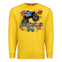 Lemon fourth of july monster truck all american boy Premium Sweatshirt - RanaPortraitStore