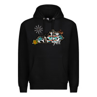 Black ky yall western Premium Hoodie - CowhideDigitalArt