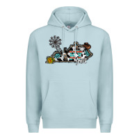 Blue Mist ky yall western Premium Hoodie - CowhideDigitalArt
