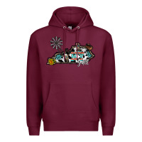 Burgundy ky yall western Premium Hoodie - CowhideDigitalArt