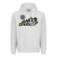 Dove Grey ky yall western Premium Hoodie - CowhideDigitalArt