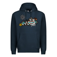 Navy ky yall western Premium Hoodie - CowhideDigitalArt