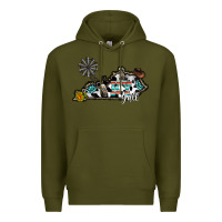 Army Green ky yall western Premium Hoodie - CowhideDigitalArt