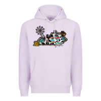 Lilac ky yall western Premium Hoodie - CowhideDigitalArt