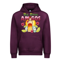 Mauve Wine the three amigos Urban Hoodie - JahusDesignShop