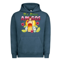 Pigment Midnight Navy the three amigos Urban Hoodie - JahusDesignShop