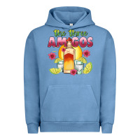 Pigment Pebble Blue the three amigos Urban Hoodie - JahusDesignShop