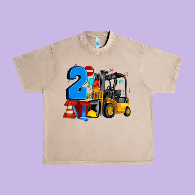 Forklift Birthday Two Urban Heavy Tee Designed By Artiststas