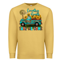 Antique Gold country roads take me home Premium Sweatshirt - RanaPortraitStore