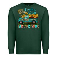 Sports Green country roads take me home Premium Sweatshirt - RanaPortraitStore