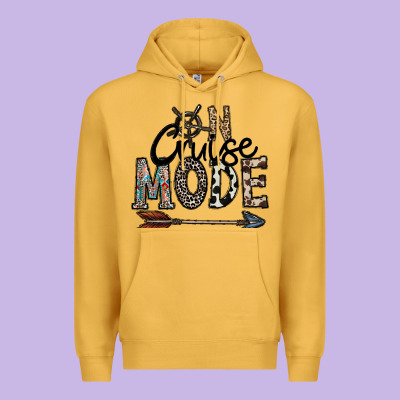 On Cruise Mode Premium Hoodie Designed By Cowhidedigitalart