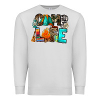 Dove Grey camp life Premium Sweatshirt - RanaPortraitStore