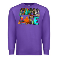 Purple camp life Premium Sweatshirt - RanaPortraitStore