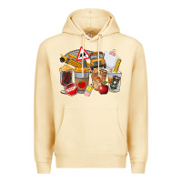 Pina Colada School Bus Coffee Cups Premium Hoodie - FaDigitalArtStudio