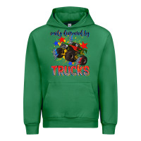 Emerald easily distracted by trucks Urban Hoodie - AdoDesignShop