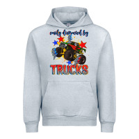 Heather Grey easily distracted by trucks Urban Hoodie - AdoDesignShop