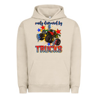 Pigment French Oak easily distracted by trucks Urban Hoodie - AdoDesignShop