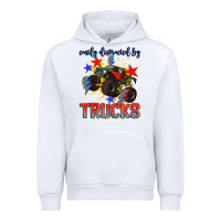 White easily distracted by trucks Urban Hoodie - AdoDesignShop