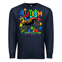 Navy autism crusher Premium Sweatshirt - RanaPortraitStore