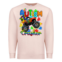 Pale Pink autism crusher Premium Sweatshirt - RanaPortraitStore