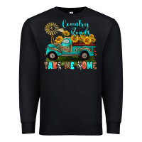 Black country roads take me home Premium Sweatshirt - RanaPortraitStore