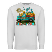 Dove Grey country roads take me home Premium Sweatshirt - RanaPortraitStore
