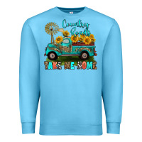 Ocean Blue country roads take me home Premium Sweatshirt - RanaPortraitStore
