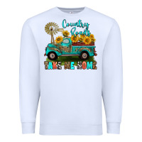 White country roads take me home Premium Sweatshirt - RanaPortraitStore