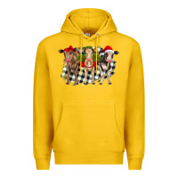Lemon Christmas heifers front view Premium Hoodie - RanaPortraitStore