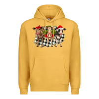 Mustard Christmas heifers front view Premium Hoodie - RanaPortraitStore