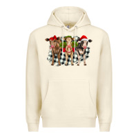Sandshell Christmas heifers front view Premium Hoodie - RanaPortraitStore