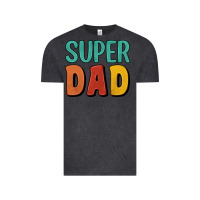 Vintage Black super dad Vintage Tee - Artiststas