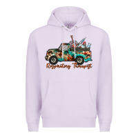 Lilac respiratory therapist truck Premium Hoodie - RacoonDesign