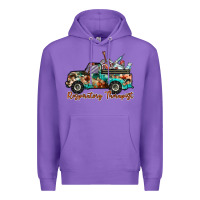 Purple respiratory therapist truck Premium Hoodie - RacoonDesign